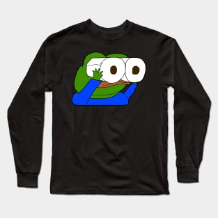 Pepe Toilet Paper Roll Binoculars Long Sleeve T-Shirt